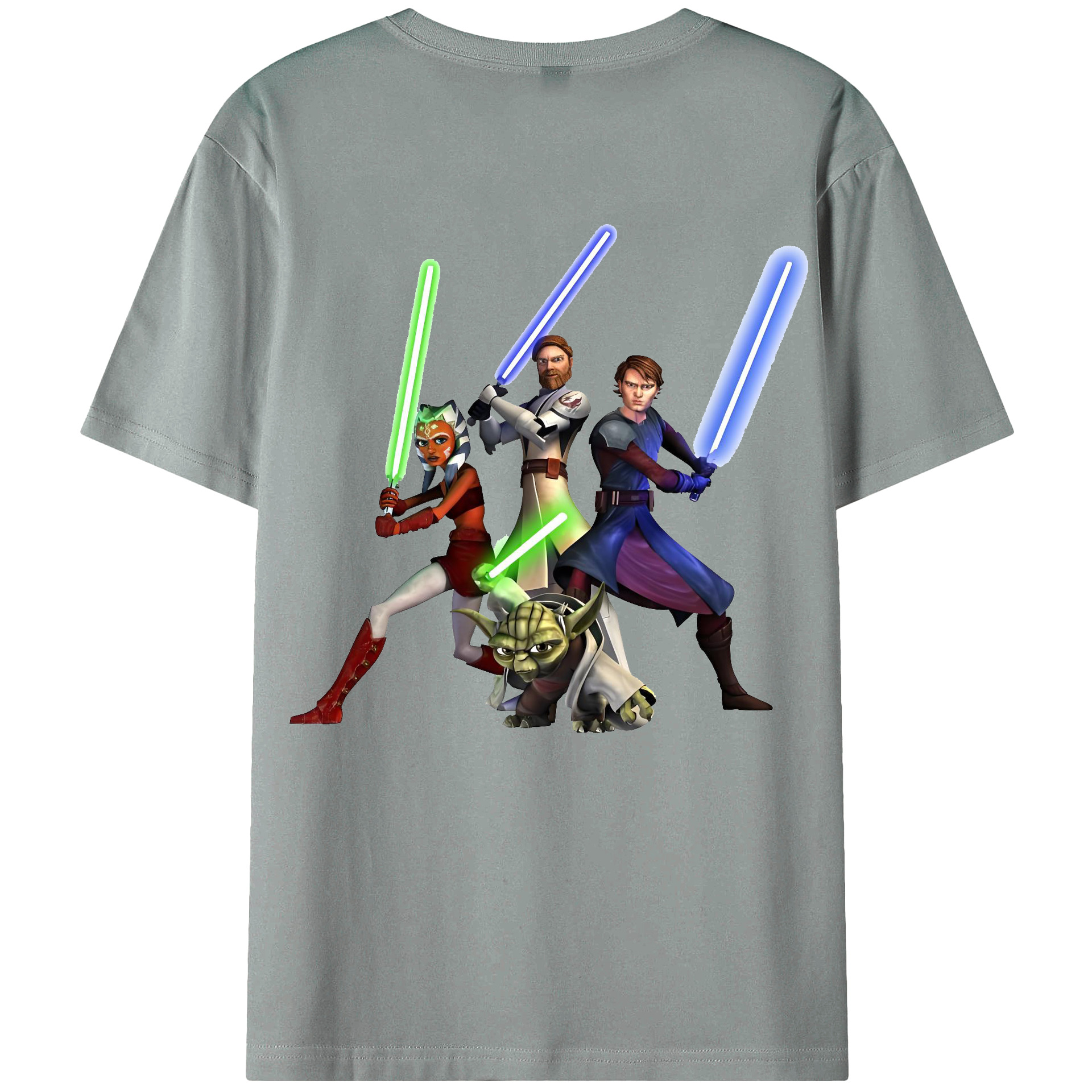（画像用） スター・ウォーズ Star Wars 綿100％ メンズ半袖Tシャツ（バックプリント） 通気性
